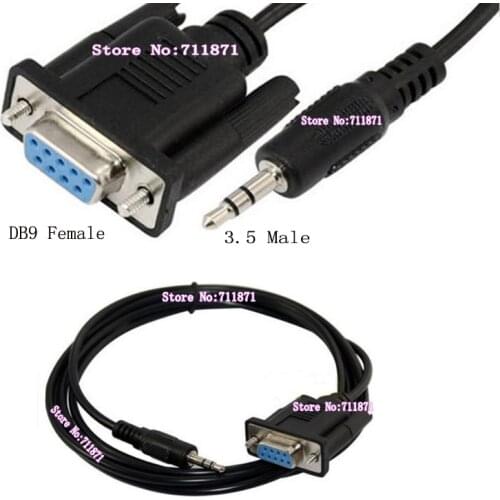 3.5 DB9 Cable 3.5 Male DB9 Female Serial Cable 9P RS232 3.5mm Line 9Pin RS232 DB9 Female 3.5mm Male Serial Line Cable Cord Wire