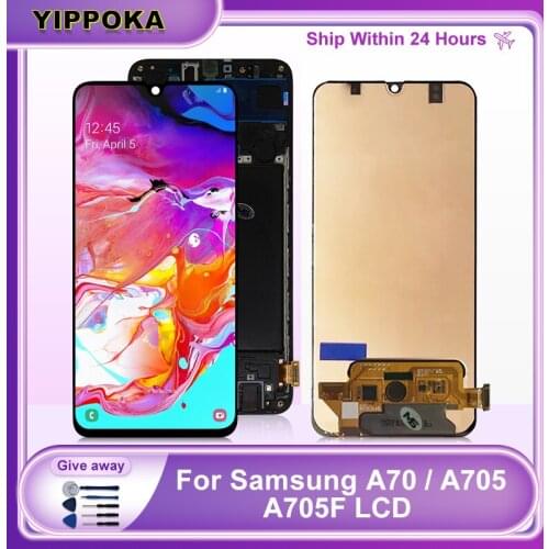 6.7" Original A705 For Samsung Galaxy A70 LCD SM-A705F/DS A705F/DS A705F Display Touch Screen Digitizer For Samsung A705 Display