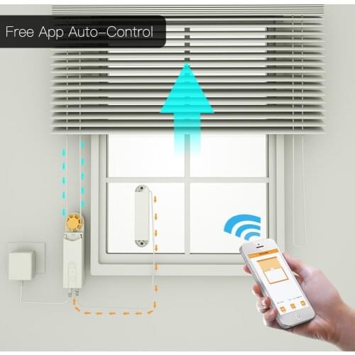 Automatic DIY Smart Motorized Chain Roller Blinds Drive Motor Powered By Solar Panel and Charger Build-in Bluetooth APP Control