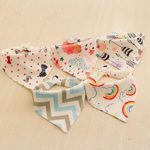 Dog Bandana Scarf Both Sides Available Pineapple Stripes rainbow Plaid White Clouds Stars Moon Pet Dog Cat Tie Dog Accessories