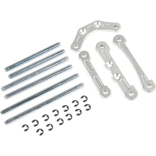 CNC Front Rear Suspension Pivot Axle Pin Positioning Pieces Set for 1/5 HPI KM Rovan BAJA 5B 5T 5SC RC Car Parts