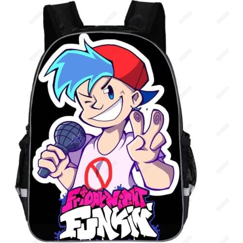 Friday Night Funkin School Bags For Boys Girls Games 3D Print Backpacks Children Bookbag School Bag Mochila Boys Girls Daily Bag