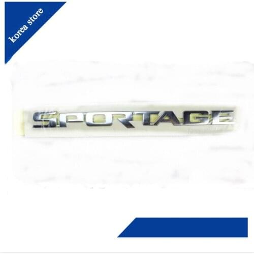 For Kia Sportage 2005-2010 OEM SPORTAGE Logo Emblem Rear Trunk 863101F000 86310-1F000 English alphabet