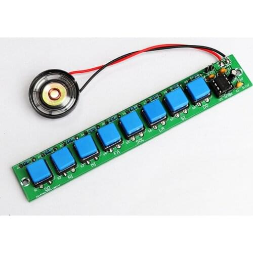 Diy electronic kit set NE555 keyboard kit Eight notes DIY electronic production parts Welding practice Fun teaching training