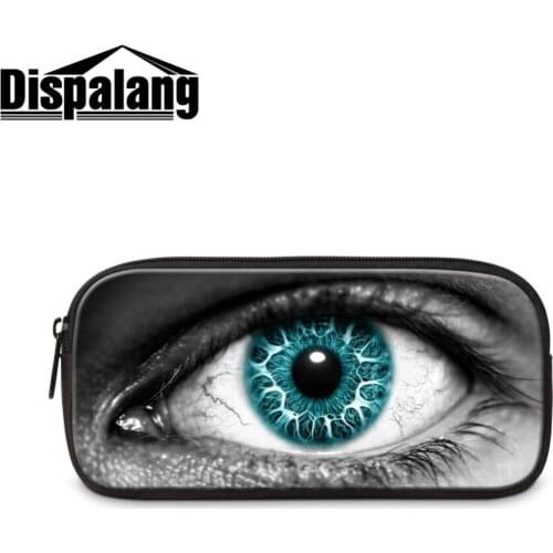 2021 Hot Customized Compression EVA Sewing Cosmetic Storage Bag Design Blue Eye Image New Product for Girls School Supplies Lady