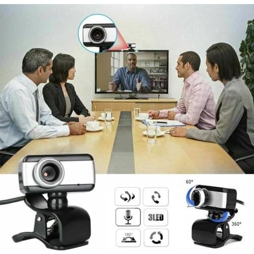 HD Zoom Webcam W/ Mic USB2.0 Web Camera 360° Meeting Live Brightness/Color Auto Adjusting Camera For Desktop/Laptop/PC/Mac M9