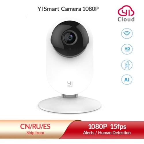 YI Home 1080p Camera AI+ Smart Human detection Night vision Activity alerts for home pets baby nanny monitor Cloud and Micro SD
