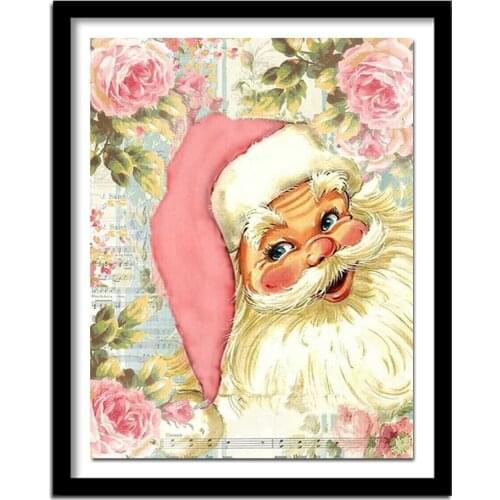 Diamond Painting Cross Stitch Santa Claus Christmas Gift Home Decor Full Square Resin Diamond Embroidery Portrait