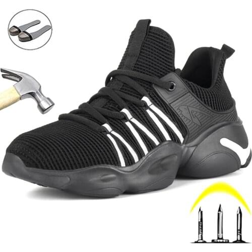 Brand Safety Shoes Men Dropshipping Work Shoes Indestructible Work Sneakers Male Work Shoes Breathable Unisex Security Shoes