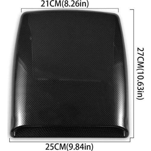 X7AE 1pcs Car Bonnet Hood Scoop Air Flow Intake Vent Cover Decorative 27*25cm
