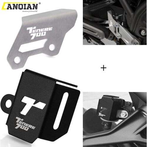 Motorcycle Brake Cylinder + Rear Brake Reservoir Guard For Yamaha TX690Z XTZ690 XTZ700 XT700Z Tenere 700 Rally T7 2019 2020 2021