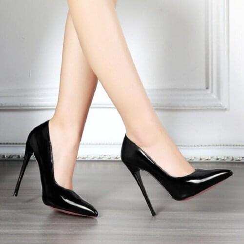 2021 spring new large size stiletto super high heel banquet dress womens singles shoes pointed shallow mouth custom work shoes