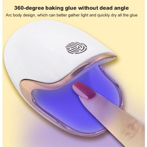 Portable 6W LED Lamp Nail Dryer 3 LEDs Portable UV Ice Lamp For Drying Gel Polish Mini Manicure Tools Home Use Nail lamp