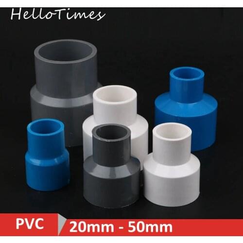2pcs 20 25 32 40 50mm PVC Straight Reducing Connectors Water Pipe Adapters Fish Tank Tube Joint Garden Irrigation Fittings