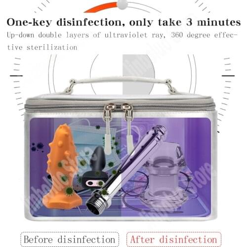 UVC LED Ultraviolet Disinfection Box For Vibrator/Anal Plug/Bullet/ButtPlug/Mask Storage Bag Sex Tools/Toys