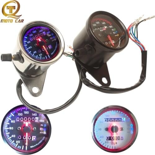 Universal Motorcycle Speedometer tachometer Instruments Tachometer Escape Lcd Backlight for Vintage GN250 bike ATV UTV Scooter