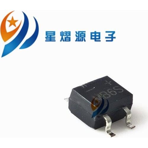 100pcs MB6S 500MA 600V SOP-4 NEW IN STOCK