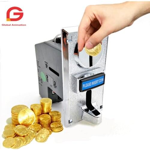 6 Kinds Different Coins Multi Coin Selector Acceptor for Arcade Video Games Vending Machine Part Support Multi Signal Output