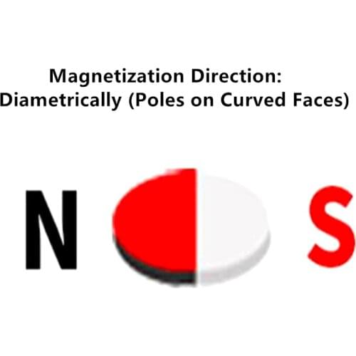 Diametrically Neodymium Magnet 4x2.5 5x2.5 6x2.5 8x2.5 10x2.5 8x4 8x12 8x40 16x3 12x5 10x10 20x10 mm Magnetic encoder magnet