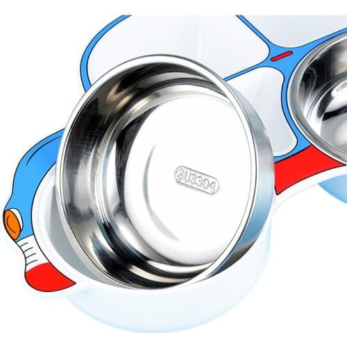 Baby Kid Dishes Tray Feeding Food Tableware Cartoon Car Food Plates Kids Children Eating Dinnerware Tableware Tray Plate