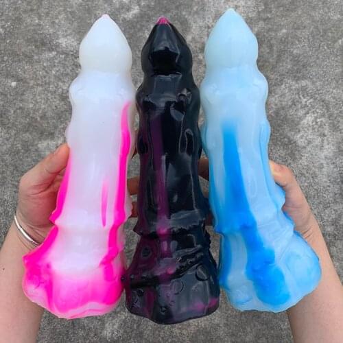 Big Dildos Mouse Shape Fake Animal Dildo Artificial Penis Dick Suction Cup Sex Toys Adult Products For Women Men Masturbation 18