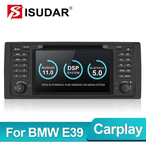 Isudar PX6 Android 10 Hexa Core 1 Din Auto Radio For BMW 5 Series E39 CANBUS Car Multimedia Video DVD Player GPS Navigation DSP