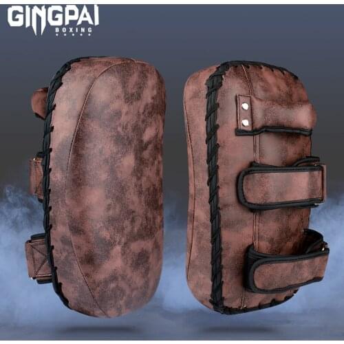 PU Leather Punching Boxing Kick Punching Bag Boxing Pads Shield Karate TKD Foot Target Focus Pad Sand Bag Training Fitness Tool