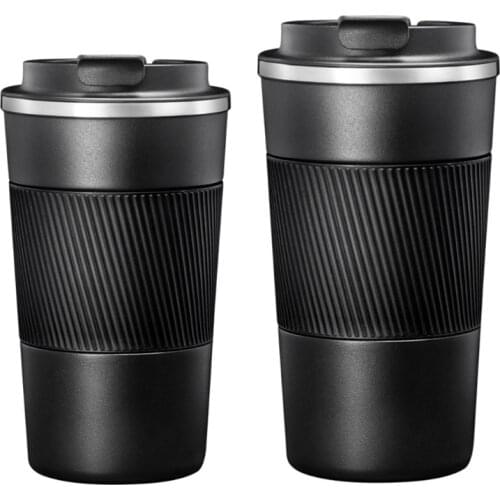 Stainless Steel Coffee Cup Insulation Car Water Cup Insulated Thermal Water Bottle Thicken Thermal Cup Portable Smart Vacuum Fla