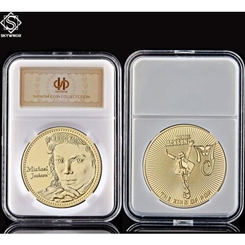 Collectibles Gold/Silver Coin USA Music Pop Super Star Michael Jackson With Capsule Protection
