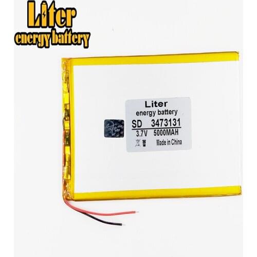 Li-po 3.7V,5000mAH,3473131 Polymer battery 9 inches tablet battery domestic the built-in rechareable battery