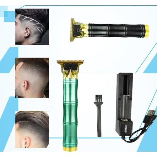 T-shaped Hair Clipper Electric Hair Trimmer Cordless Shaver 0mm Men Barber Hair Cutting Machine Retro Appearance Beard Cutter
