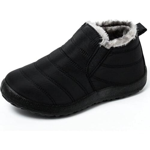 Men Boots Waterproof Ankle Snow Boots Plus Size Winter Boots For Men Work Shoes Keep Warm Fur Men Footwear Fashion Outdoor Shoes