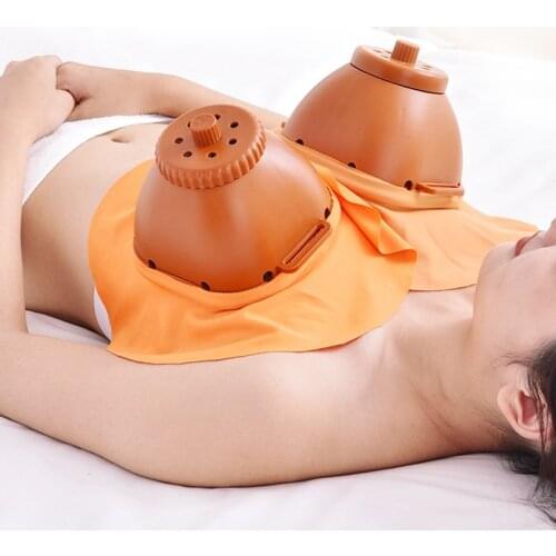 Palace Moxibustion Cans Set Breast Navel Smokeless Moxibustion Box Body Massage Moxa Therapy Device Warm Jar Women Health Care