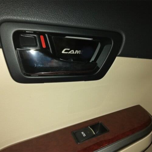 Stainless Steel Car Inside Door Bowl Stickers interior door handle cover For Toyota Camry 2012-2016 styling accessories