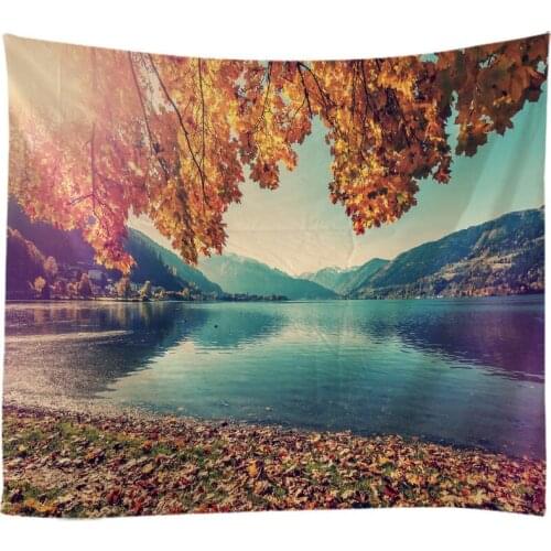 Natural Landscape Tapestry Wall Hanging Cloth Bed Spread Beach Towel Table Cloth YogaMat House Decoration Living Room Decoration