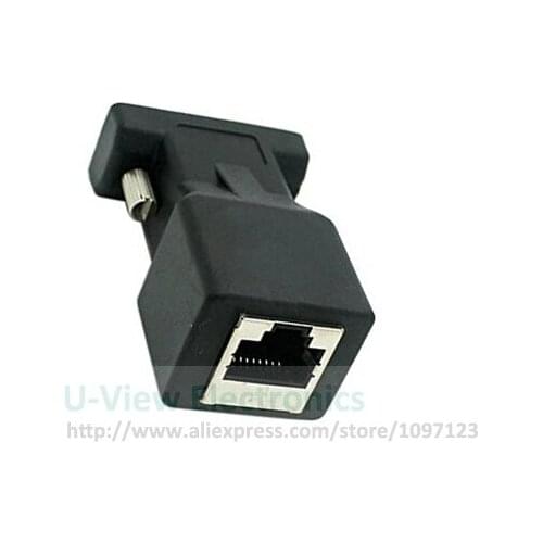 NCHTEK Extender VGA RGB HDB 15pin Female to LAN CAT5 CAT6 RJ45 Network Cable Female Adapter/Free DHL Shipping/100PCS
