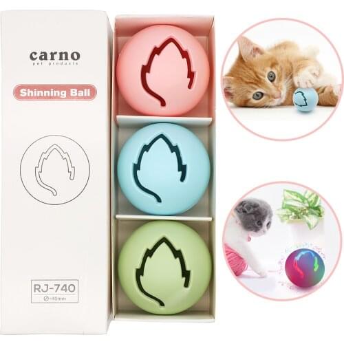 New 3pcs Funny Cat Toys Pet Interactive Toy Cat Toy Pet Supplies High Quality Cat Bells Catnip Ball Toys for Cats Kitten