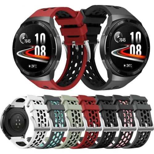 Replacement Soft Silicone Strap for Huawei Watch GT 2e Watch GT 2 Galaxy Watch 46MM Breathable Adjustable Wristband