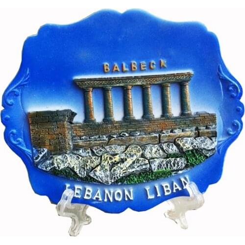 Hand-painted Creative Ancient Ruins of Baalbek, Lebanon Ornaments Resin Crafts Tourism Souvenirs Gift Collection Home Decor
