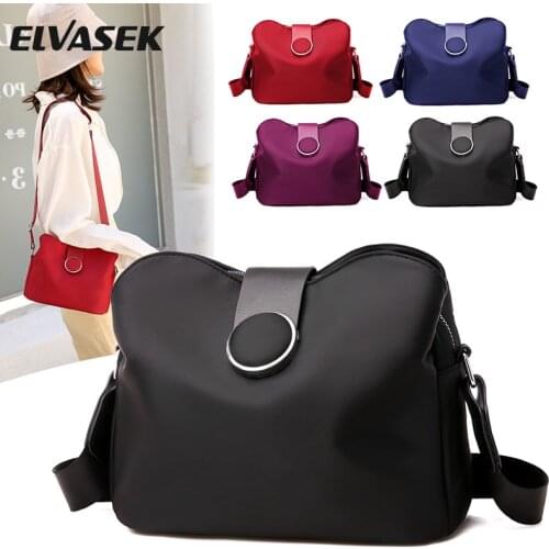 Vintage Nylon Waterproof Messenger Bag Women Wild Crossbody Bag Simple Shoulder BagDaily Female Handbag Travel Lady Purse Bolso