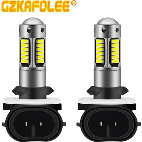 White H27 Led 881 H27/880 H3 Led Fog Lights H1 H27/881 1400LM Yellow Car Automobiles Parts Accessories