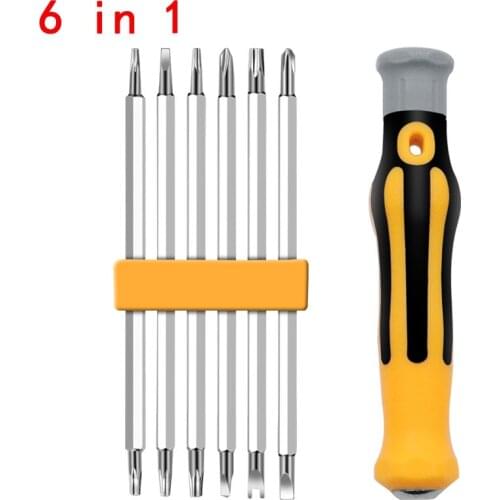 6hl1 Set Security Tamper Proof Magnetic Screwdriver Drill Bit Hex Torx Screwdriver Bits Flat Head Hand Tools