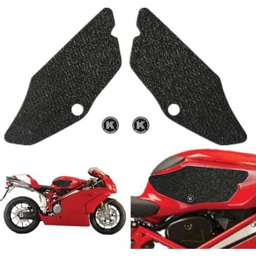 Motorcycle Tank Pad Gas Left Right Traction Side Sticker Pad Knee Fuel Grip Protective Decal Stickers For DUCATI 749 999 03-06