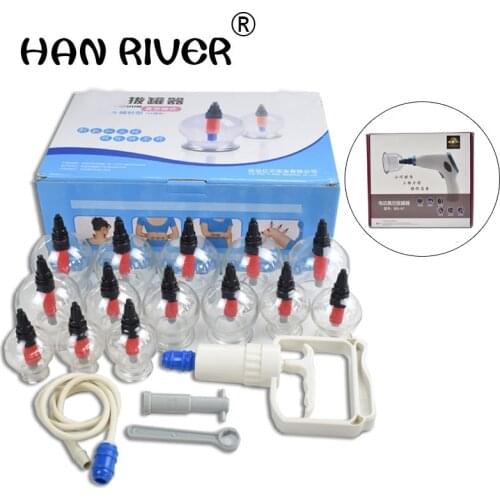 HANRIVER Electric charging vacuum cupping device 14 cans /12 cans physical therapy instrument Relaxation Health Care Products