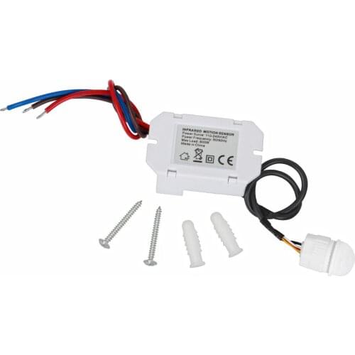 IR Infrared Body Motion Sensor Automatic Light Lamp Control Switch 110V 240V New