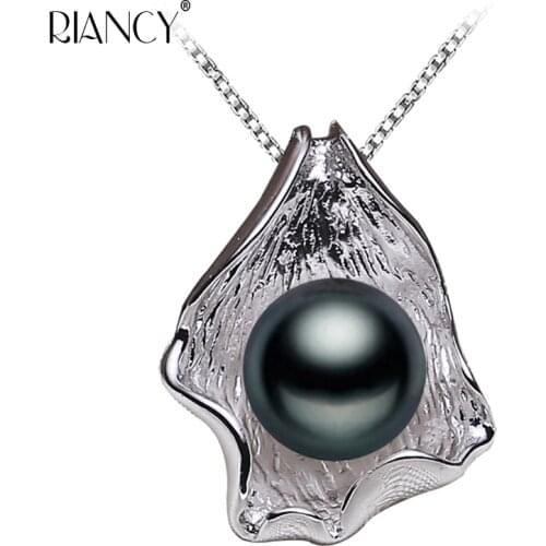 Fashion Pearl Pendant 925 Sterling Silver Jewelry For Women Natural Freshwater Pearl Seashell shape pearl Pendants