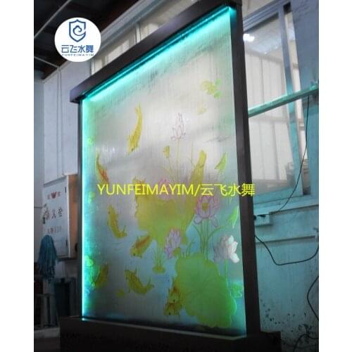 Custom:Fountain Falls,Acrylic Flow Wall,Feng Shui Blind,Feng Shui Partition Wall,Background Wall,Flowing Wall