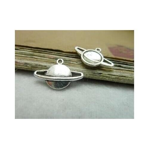 Zinc alloy pendant jewelry accessories diy handmade material charms Saturns star 13 * 20 mm