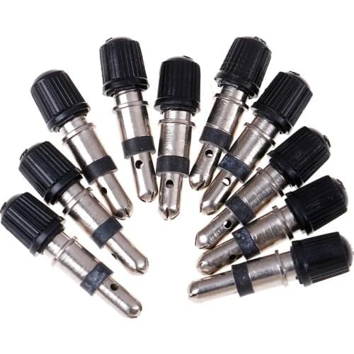 10 pcs Bicycle Valve Presta Core Removable German Without Tubes Tubeless Copper