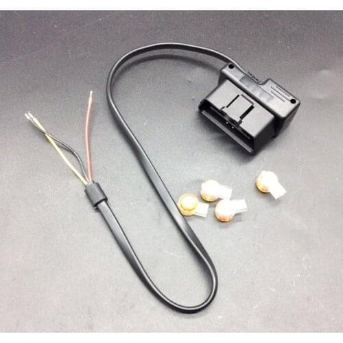 OBD hidden DVR driving recorderpower adapter cable 12V power supply ACC 16pin